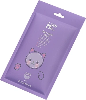 Тканинна маска для обличчя "Лаванда" - MiniMi Sheet Face Mask 25ml (25ml) (1009380-1334968-2)
