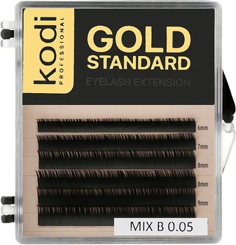 Накладные ресницы Gold Standart B 0.05 (6 рядов: 6/9) - Kodi Professional 1уп (1033129-1368820-2)