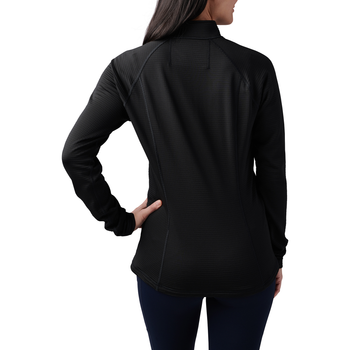 Термореглан жіночий 5.11 Tactical Women's Stratos 1/4 Zip Black S (62417-019)