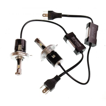 LED лампы H4 с обманкой! 6000K 3200lm 12-24V Светодиодные лампы для авто EU & USA кулер Диоды Корея Seoul&nbsp;CSP