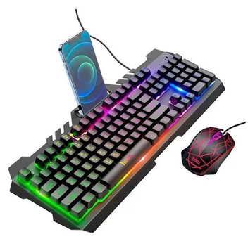 Набор Мышь и клавиатура Gaming Illuminated keyboard and mouse set DI16 (Ru/En) черный
