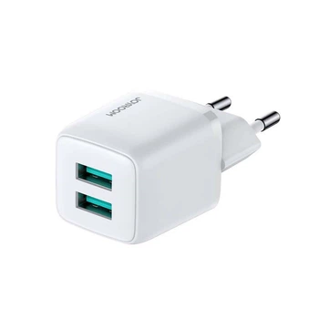 Адаптер сетевой JOYROOM Mini dual Port smart fast charge L-2A121 |2USB, 2.4A| белый
