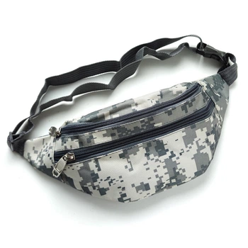 Сумка-бананка на пояс Cloth Bag Grey Camouflage (Size S)