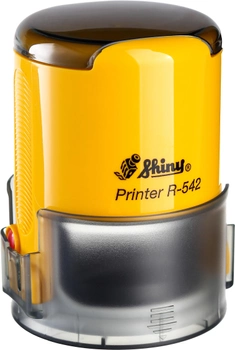 Оснастка для круглой печати d 42 мм Shiny R-542 желтый корпус с крышкой (4710850542082)