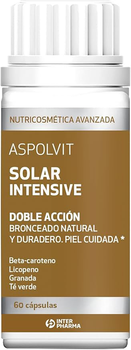 Дієтична добавка Interpharma Aspolvit Solar Intensive 60 капсул (8470001642219)
