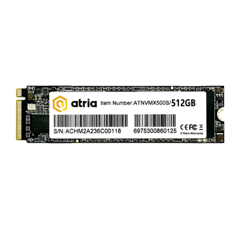 Накопитель SSD M.2 ATRIA ATNVMX500S/512 512ГБ/3D NAND TLC