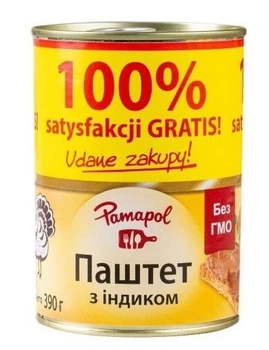 Паштет з індичого м'яса Pamapol 10 шт х 390 г