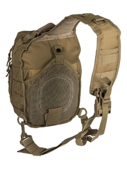 Рюкзак однолямочный тактический военный Mil-Tec 9 л Койот ONE STRAP ASSAULT PACK SM COYOTE. (14059105-9) M-T