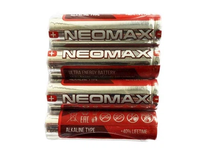 Батарейка NEOMAX LR06 4шт AA лужна Alkaline у плівці