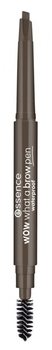 Essence Cosmetics WOW What a Brow Олівець для брів з пензликом відтінок 02 Коричневий 0.2г (4059729371942)