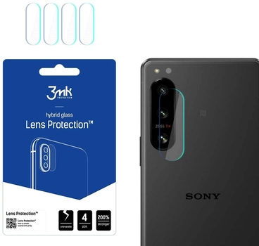 Zestaw szkieł hybrydowych 3MK Lens Protect na aparat Sony Xperia 5 IV 4 szt (5903108492171)