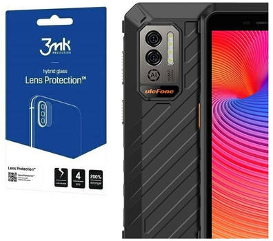 Комплект захисного скла 3MK Lens Protect для камеры Ulefone Power Armor X11 Pro 4 шт (5903108535021)