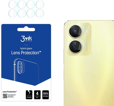 Zestaw szkieł hybrydowych 3MK Lens Protect na aparat Vivo Y16 4 szt (5903108494731)