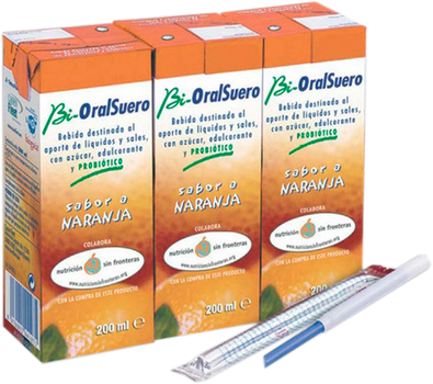 Suplement diety Casen Recordati Bi-Oralsuero Naranja 3 x 200 ml (8470002441071)
