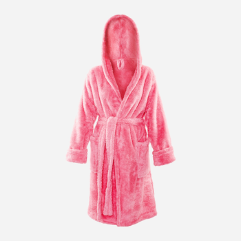 Халат жіночий теплий з капюшоном DKaren Housecoat Diana XL Coral (5901780657017)
