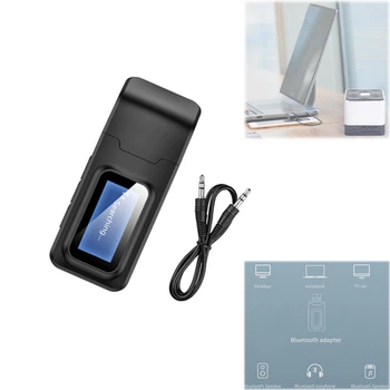 Bluetooth-адаптер VIKEFON BT-2в1 (RX/TX) Беспроводной передатчик и приемник аудио (5.0, AUX)