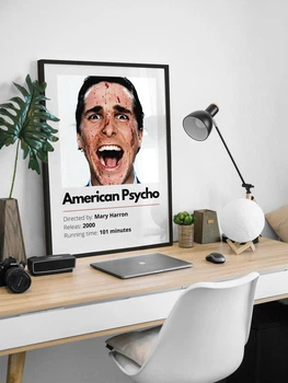 Постер фильма American Psycho / Американский психопат / Кристиан Бэйл / Патрик Бейтман