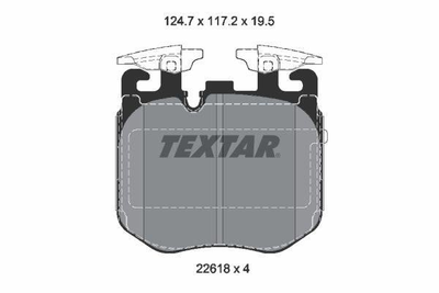 Гальмівні колодки, дискові Textar (2261801)