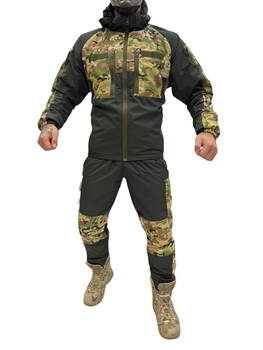Зимний тактический (военный) водоотталкивающий костюм р. L с флисовой подкладкой (51131-L)