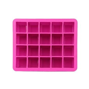 Силиконовая форма CUMENSS AI-820 Cube 20 Pink для льда