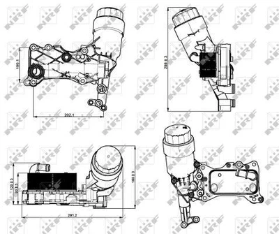 Корпус, масляный фильтр NRF 31350 NRF (31350)