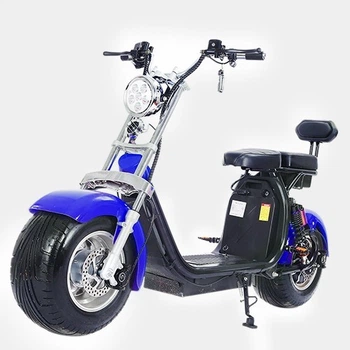 Электроскутер Citycoco Long 1500W, 60V12Ah, Blue r804d/1500Bl