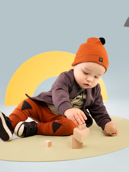 Демісезонна шапка дитяча Pinokio Olivier 46 см Brown (5901033298196)