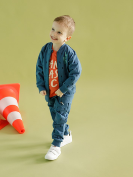 Спортивні штани дитячі Pinokio Orange Flip 116 см Navy Blue (5901033308475)
