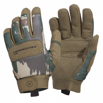 Рукавиці тактичні Pentagon Duty Mechanic Gloves Greek Lizard Camo M