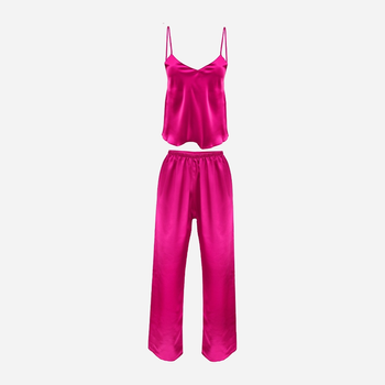 Piżama (podkoszulek + spodnie) DKaren Set Iga XL Dark Pink (5901780629328)