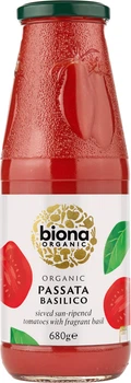 Томатне пюре Biona Organic Passata Basilico з базиліком органічне 680 г (5032722306318)
