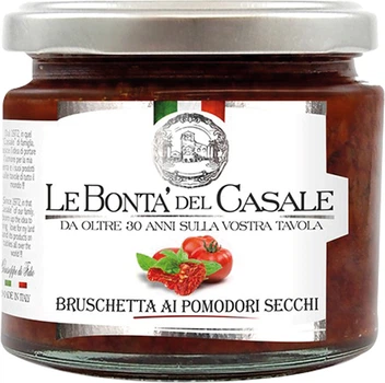 Соус для брускетт с вялеными помидорами Le Bonta’ del Casale Bruschetta Ai Pomodori Secchi 212 мл (8020454005187)