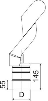 Флюгер дымохода диаметр 230