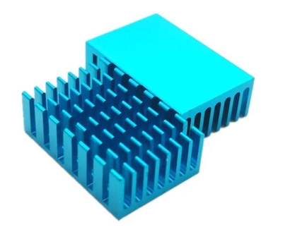 Радиатор ENOKAY KG-370 алюминиевый 30*20*10мм для охлаждения чипов, хабов, других компонентов (Blue)