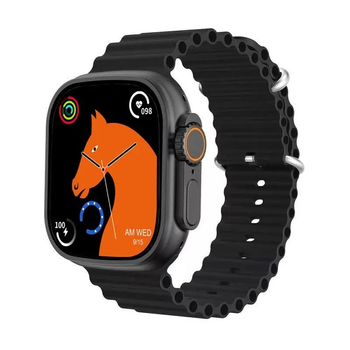 Умные смарт часы Smart Watch 8 Ultra cпортивные с микрофоном тонометром IP67 Aluminium 49mm Черный