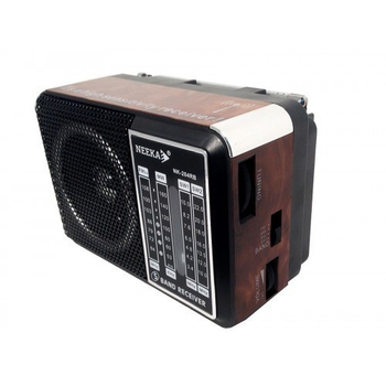 Радиоприёмник портативный колонка Neeka NK-204 Brown/Коричневый