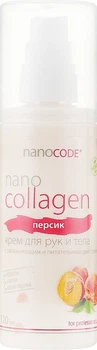 Крем для рук та тіла "Персик" NanoCode NanoCollagen 250ml (662623-1465654-2)