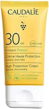 Сонцезахисний крем SPF30 - Caudalie Vinosun High Protection Cream SPF30 50ml (50ml) (1022651-1354439-2)
