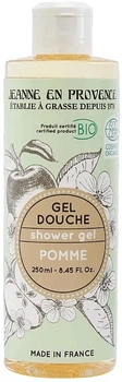 Гель для душу "Яблуко" - Jeanne en Provence BIO Apple Shower Gel 250ml.