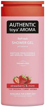 Гель для душа "Клубника и мята" - Authentic Toya Aroma Strawberry & Mint Shower Gel 400ml (1032140-1367068-2)