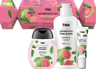 Подарочный набор - Tink Superfood Exotic Candy Set (sh/gel/150ml + h/cr/45ml + lip/balm/15ml) Подарочный набор (1017683-0-2)