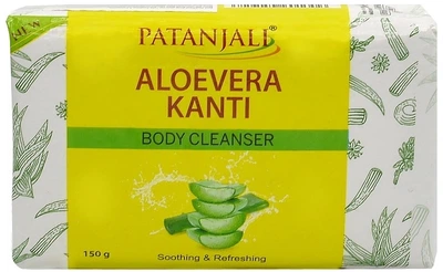 Мыло для тела с Алоэ Вера - Patanjali Aloe Vera Kanti Body Cleanser 75g (75g, 150g) (1053511-1400055-2)