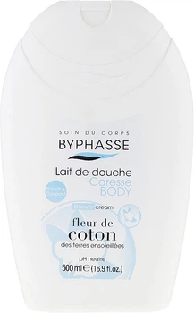 Крем для душа "Цветок хлопка" - Byphasse Caresse Shower Cream 600ml (986347-1375607-2)