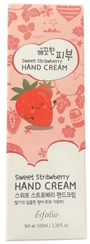Крем для рук с экстрактом клубники - Esfolio Pure Skin Sweet Strawberry Hand Cream 100ml (1050846-1397251-2)