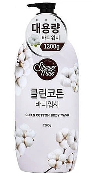 Гель для душа "Нежность хлопка" - KeraSys Shower Mate Clean Cotton Body Wash 1200ml (1037607-1376577-2)