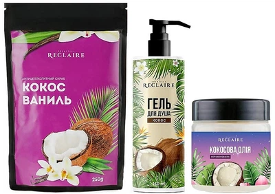 Набор - Reclaire (b/scr/250g + b/oil/140ml + sh/gel/250ml) Набор (1032998-0-2)