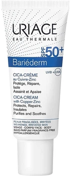 Відновлюючий крем для ослабленої та подразненої шкіри - Uriage Bariederm Cica-Cream Copper-Zinc SPF50 40ml (1005510-1306344-2)