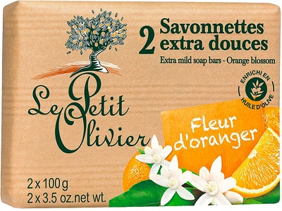 Мыло, цветки апельсинового дерева Le Petit Olivier Vegetal Oils Soap Gentle Flowers Ora 2x100g (235739-856945-2)