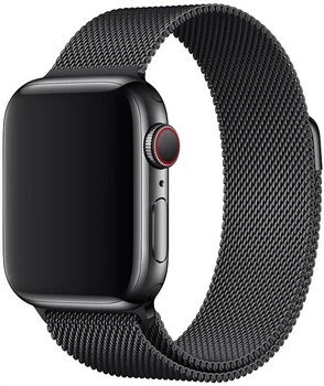 Ремінець Drobak Milanese Loop для Apple Watch All Series Ultra 2 49/45/44/42mm Black (191946)