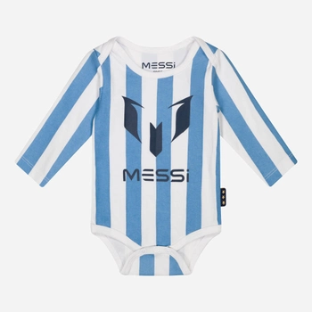 Body niemowlęce Messi S49307-2 50-56 cm Jasnoniebieski/Biały (8720815172243)